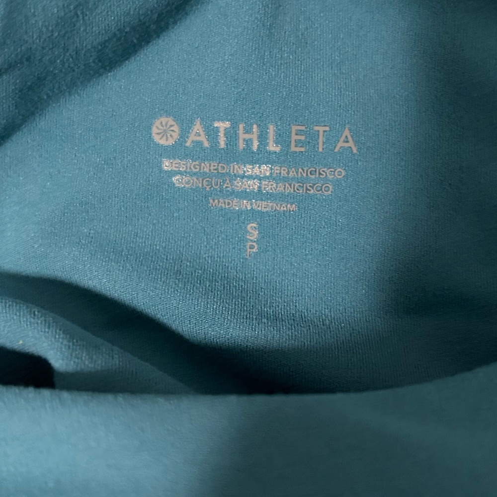 Athleta NEW conscientious crop woman’s Small and Medium A-C Teal - Picture 5 of 8